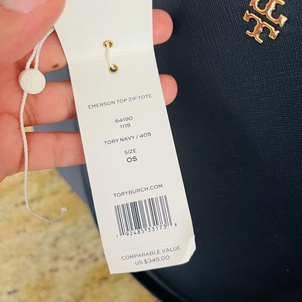New💙 Tory Burch Emerson top zipper tote & matching wallet - Picture 8 of 12